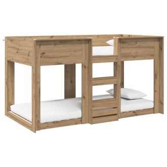 vidaXL Cama Litera Para Ni&ntilde;os Roble Artesanal 80 X 200 Cm Vidaxl