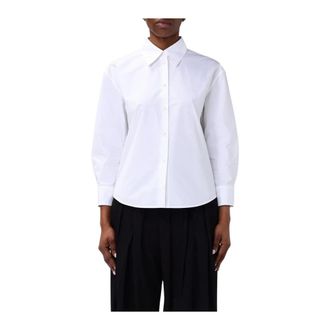 Jil Sander Dames, Blouses & Shirts, Wit, Maat: 2XS Katoen