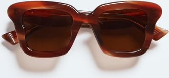 Bottega Veneta Sophia Ribbon Butterfly Sunglasses - Brown - Unisex
