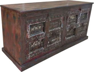 Wanderlust Deco Aparador de madera artesanal 225x53x91h cm