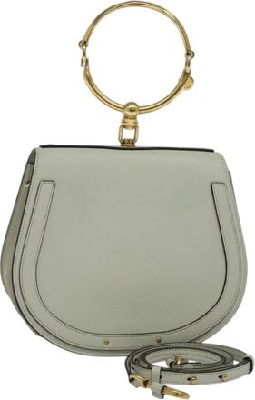 Chloé Nile Grey Leather Handbag (Pre-Owned)