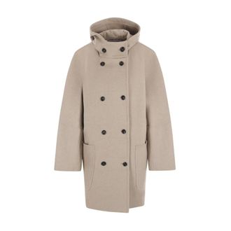 Max Mara Dames, Mantels, Beige, Maat: XS Wol