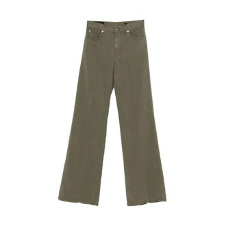 Dondup Flared Jeans, female, Green, Size: W28 Amber Flared Jeans