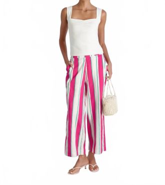 French Connection Alexis Pop Havana Crop Pants In Multicolor