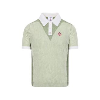 Casablanca Striped Polo Shirt