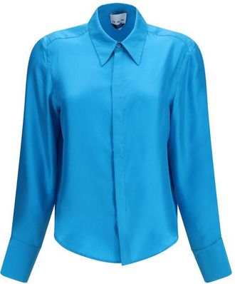 SA SU PHI Silk Dress Womens Shirt