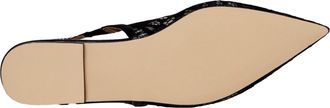 Steve Madden Olsen Slingback Flats Black Lace OLSE02S1 Womens