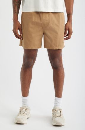 Museum of Peace and Quiet Leisure Cotton Twill Shorts in Tan at Nordstrom, Size Xx-Large