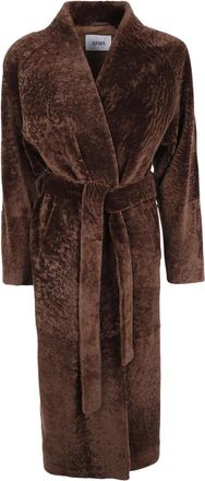 Arma Belted Coats - Dames - Jas met riem - Bruin - 2XS - Jassen