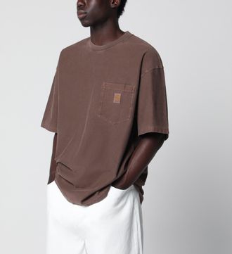 Carhartt Work in Progress Loose Pocket T-shirt in tobacco-coloured cotton jersey
