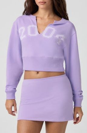 Florence By Mills 2004 Split Neck Sweatshirt in Millie Lavender at Nordstrom Rack, Size Xx-Large