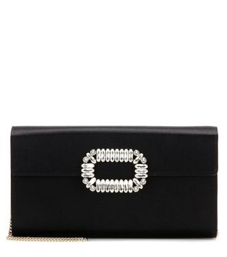Roger Vivier Evening Envelope satin clutch