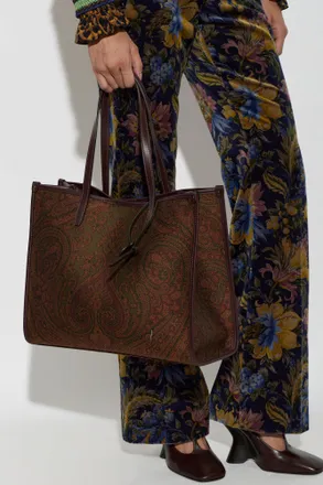 Etro Love Trotter Large Bag, Womens, Brown