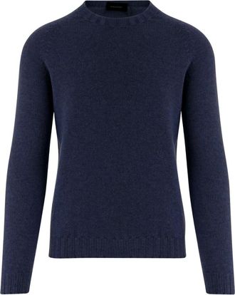 Tagliatore Nobhil Trui - Heren - Cashmere truien - Blauw - 2XL - Kasjmier - Truien & Vesten
