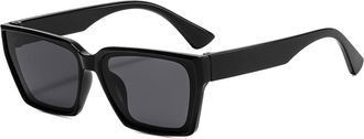 Generic Square Small Frame Men Sunglasses Outdoor Commuter Women Driver Sun Glasses(Black)