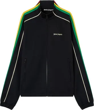 Palm Angels Logo Striped Track Jacket