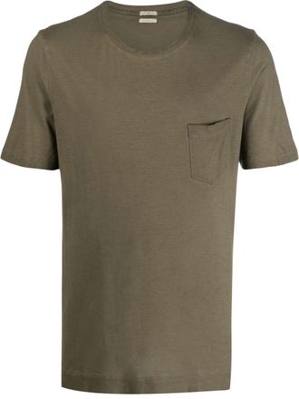 Massimo Alba T-shirt con applicazione - Verde