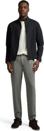 Onia Linen Bomber Jacket in Washed Black at Nordstrom, Size Medium