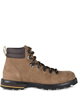 Moorer lace-up boots - men - Nubuck Leather/Fabric/Rubber - 43 - Brown