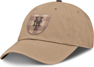 Nike New York Mets Statement Nike Mens MLB Adjustable Hat in Brown | NB010JHTNME-NQB