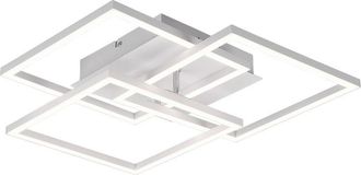 Reality Plaf&oacute;n Blanco 3 Cuadrados Regulables Led Dimmer Mobile Trio Lighting