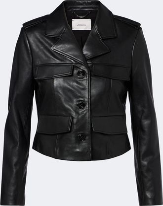 Dorothee Schumacher Cropped leather jacket