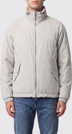 Brunello Cucinelli Nylon Windbreaker Jacket with Detachable Hood and High Neck