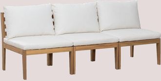 Sklum Sklum - Sof&aacute; Modular De Jard&iacute;n De 3 Piezas En Madera De Acacia Filips