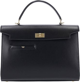 Anya Hindmarch Black Mortimer Calf Leather Handbag