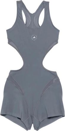 adidas by Stella McCartney Running Onesie - Dames - Trainingspakken - Grijs - S - Polyester - Fitness