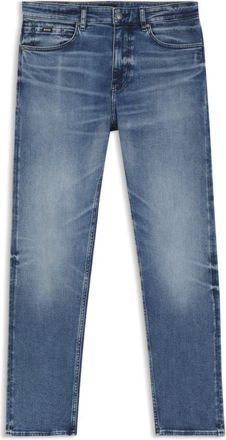 BOSS Straight-leg jeans in a stretch cotton blend