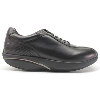 Mbt Nafasi 4 Leather Mens Low Top Trainers - Black - Size:UK 10.5