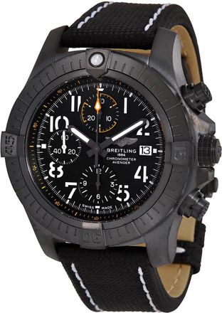 Breitling Avenger Night Mission Chronograph Automatic Chronometer Black Dial Mens Watch V13317101B1X2