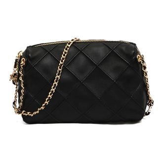 Tory Burch Tassen, Dames, Zwart, ONE Size, Leer, Fleming Small Crossbody Bag