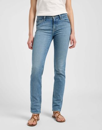 Lee Slim-fit-Jeans LEE Lee Jeans Elly, Damen, Gr. 27, L&auml;nge 31, blau, Obermaterial: 79% Baumwolle CO. 20% Baumwolle CO recyc.. 1% Elasthan EL., Jeans Slim