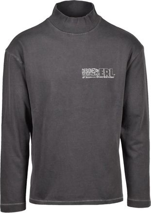 ERL Katoenen T-shirt - Heren - Longsleeves - Grijs - M - Katoen - Tops