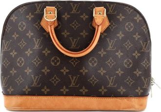 Louis Vuitton Vintage Alma Handbag Monogram Canvas PM satchel - Marrone