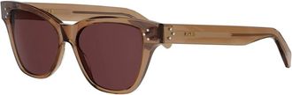 Celine 3 Dots HD Sunglasses - female - CELINE - Sunglasses - Brown - 52 MM - Accessories