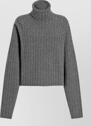 Dolce & Gabbana cropped ribbed turtleneck sweater long sleeves