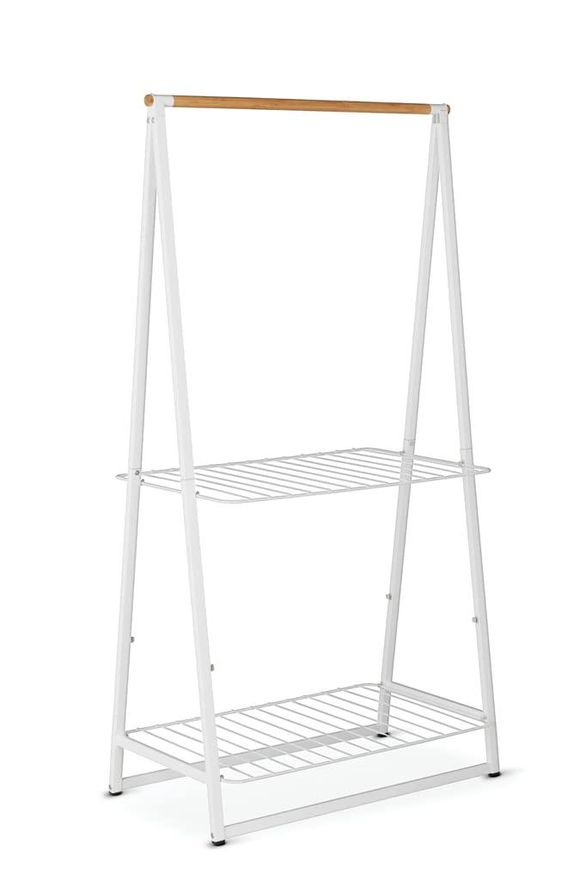 Brabantia Kleiderständer Linn - Zwei höhenverstellbaren Regalen - Wäscheständer - Kleiderstange - Aufhängen, Lüften oder Trocknen von Kleidung - Platzsparend - ab 133,40 €