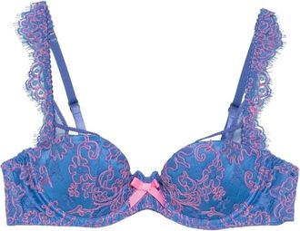 Agent Provocateur Eviee Plunge Beugelbeha - Dames - BHs - Blauw - 80C EU - Katoen - Ondergoed