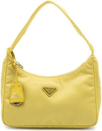 Prada Borsa a spalla vintage Pre-owned in nylon - - Pre-owned - Donna - Giallo - ONE SIZE