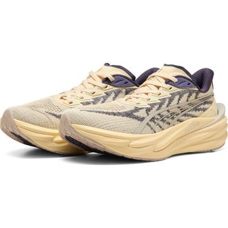Puma Deviate Nitro 4 Running Shoe in Buttercream/Inky Depths at Nordstrom, Size 5.5
