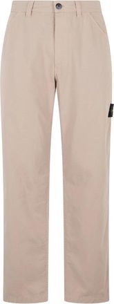 Stone Island Straight Broeken - Heren - Straight fit broeken - Beige - W34 - Broeken
