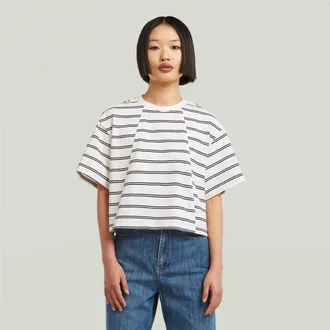 G-Star A-Line Stripe Boxy T-shirt - Meerkleurig - Dames