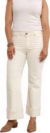 Kut from the Kloth Meg High Rise Wide Leg Jeans In Candle
