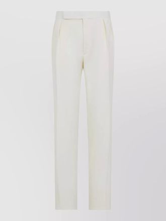 Ralph Lauren Purple Label pleated trousers belt loops side and back pockets