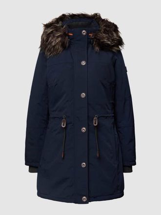 Wellensteyn Regular Fit Parka mit abnehmbarer Kapuze Modell WOLKENLOS in Marine, Gr&ouml;&szlig;e XS