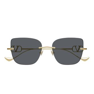 Valentino Sunglasses Vg0033 S 001 Gold/Dark Gray Women