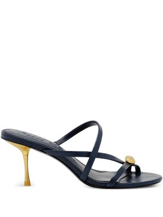 Cult Gaia Valeska strappy sandals - women - Calf Leather/Calf Leather/Steel - 39.5 - Blue